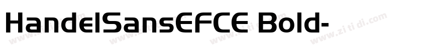 HandelSansEFCE Bold字体转换